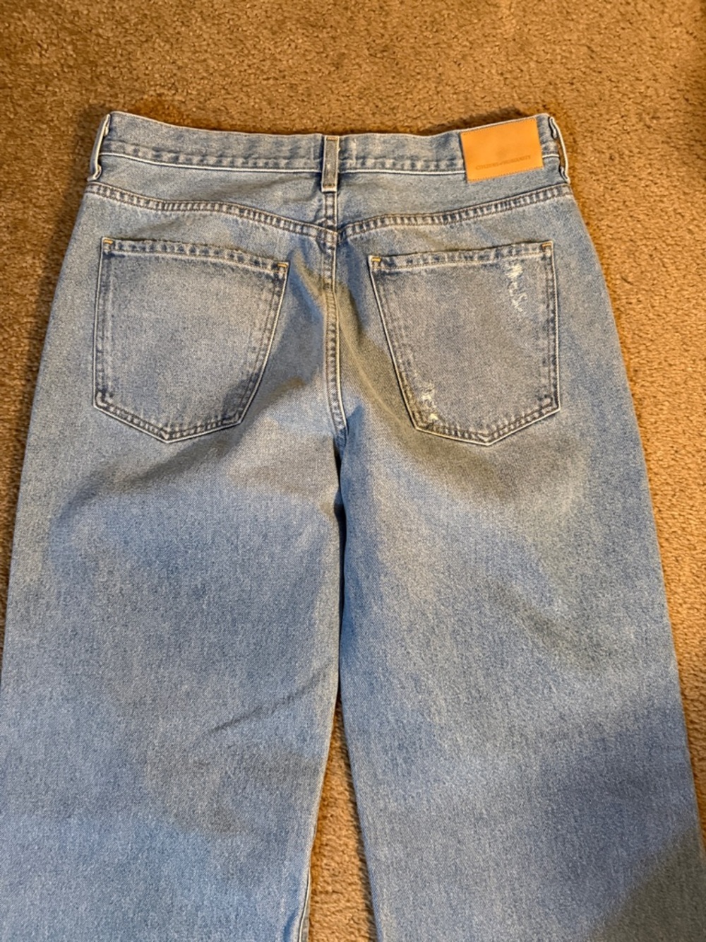 Citizens Of Humanity ANNINA jeans Light Blue with Frayed Hem - Picture 8 of 11